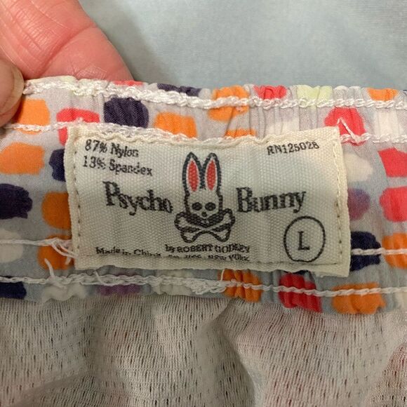 Psycho Bunny Multicolor Swim Shorts Men Size L - Picture 8 of 10